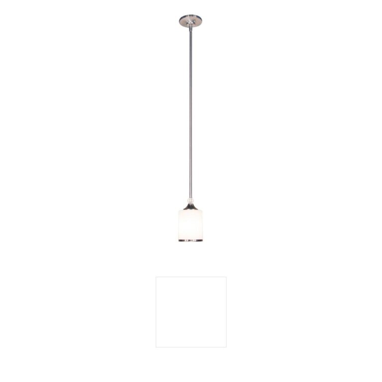 Z-Lite Cosmopolitan Brushed Nickel Matte Opal Glass Pendant
