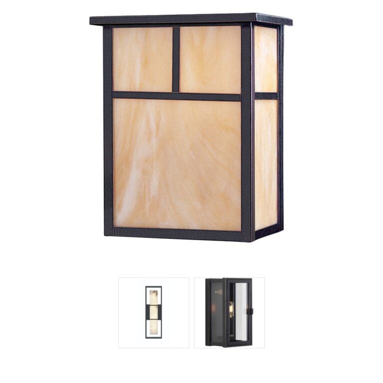 Maxim Lighting Coldwater Burnished Outdoor Wall Lantern with Honey Glass
