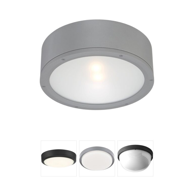 WAC Lighting Tube 12" LED Outdoor Flush Mount in Graphite