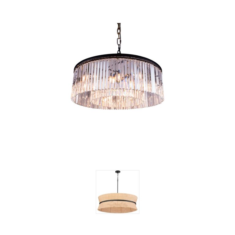 Elegant Lighting Sydney Collection Royal Cut Crystal Pendant