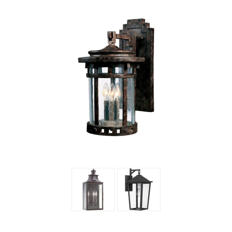 Maxim Lighting Santa Barbara DC Sienna Outdoor Wall Lantern