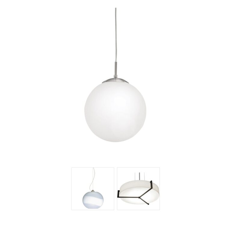 Eglo Rondo Matte Nickel Opal Glass Pendant