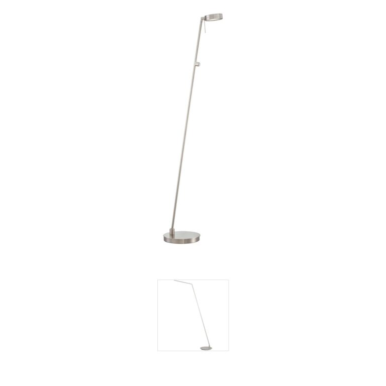 George Kovacs George's Reading Room Brushed Nickel LED Pharmacy Floor Lamp