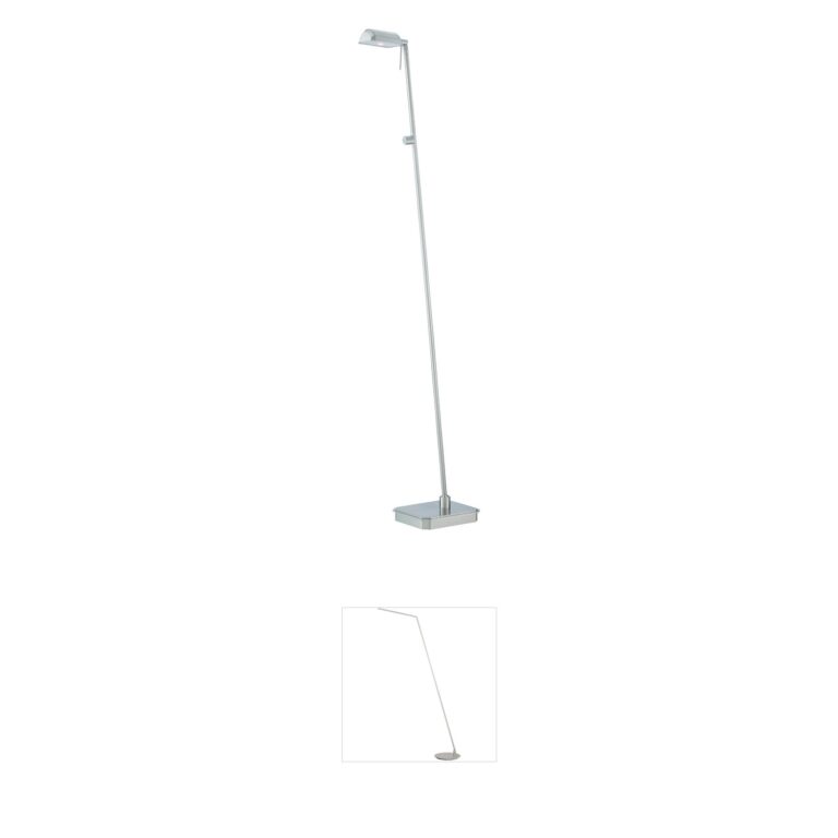 George Kovacs George's Reading Room Brushed Nickel LED Floor Lamp