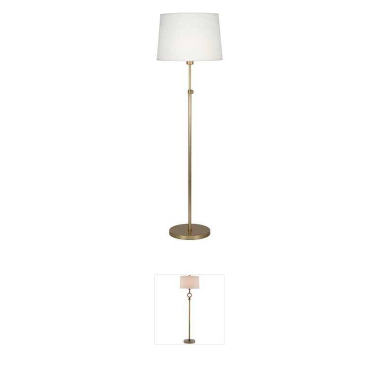 Robert Abbey Koleman Aged Brass Adjustable Floor Lamp