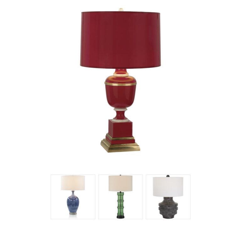 Robert Abbey Annika Red Table Lamp by Mary McDonald