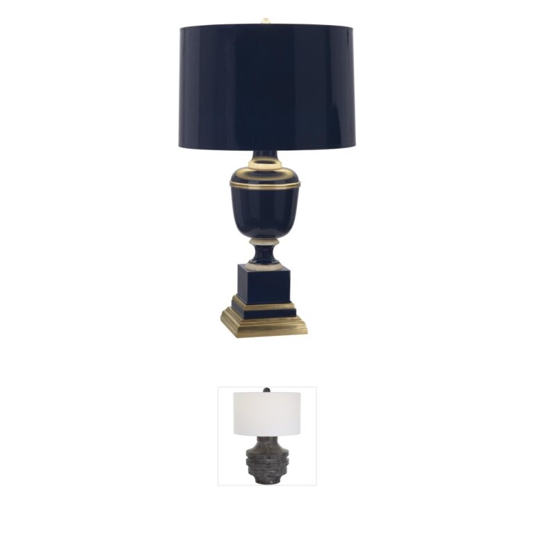 Robert Abbey Annika Cobalt Accent Lamp with Matte Gold Lining