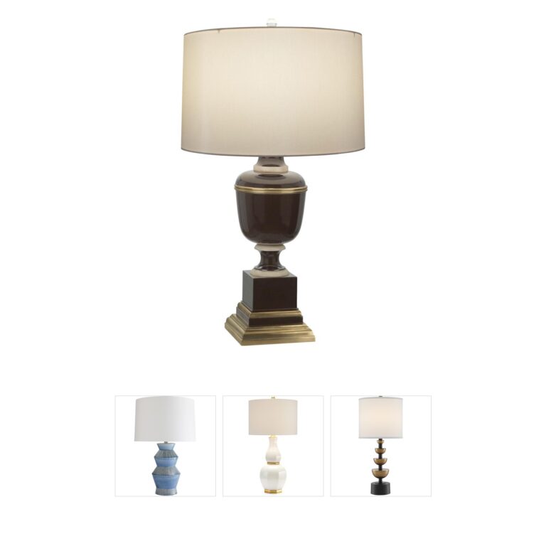 Robert Abbey Annika Chocolate Silk Table Lamp