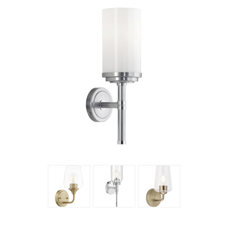 Robert Abbey Halo Brushed Chrome Wall Sconce