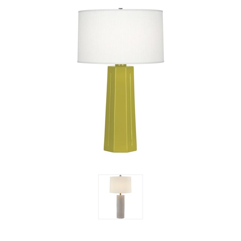 Robert Abbey Mason Citron Glazed Ceramic Table Lamp