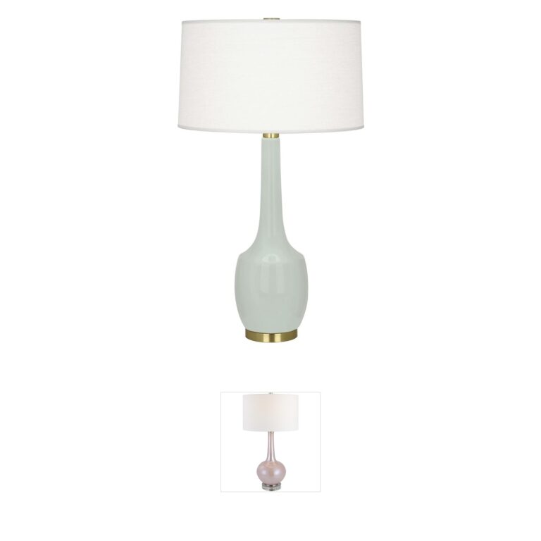 Robert Abbey Delilah Celadon Glazed Ceramic Table Lamp
