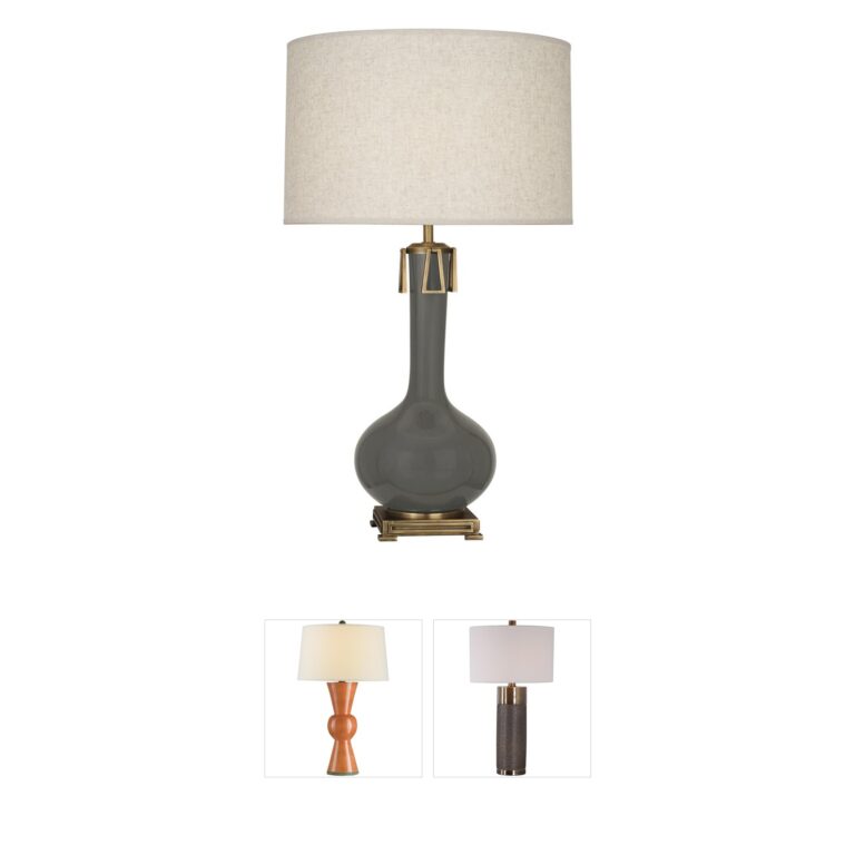 Robert Abbey Athena Glazed Ceramic Table Lamp