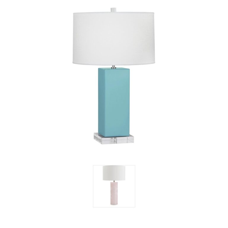 Robert Abbey Harvey Egg Blue Glazed Ceramic Table Lamp
