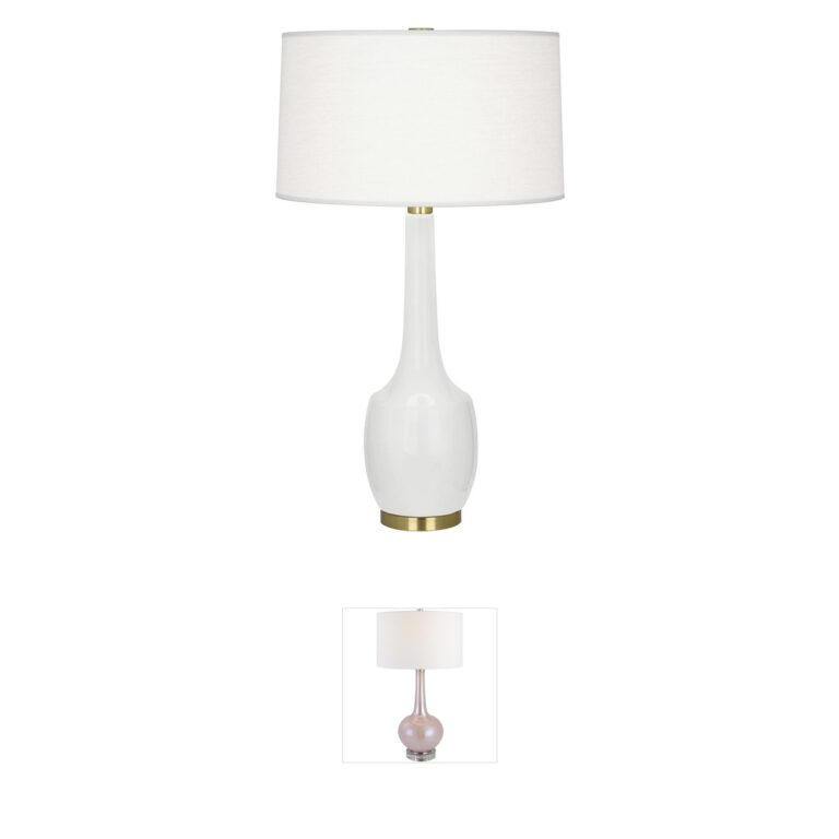 Robert Abbey Delilah Lily Glazed Ceramic Table Lamp