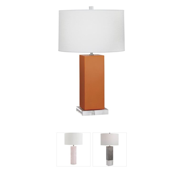 Robert Abbey Harvey Pumpkin Glazed Ceramic Table Lamp