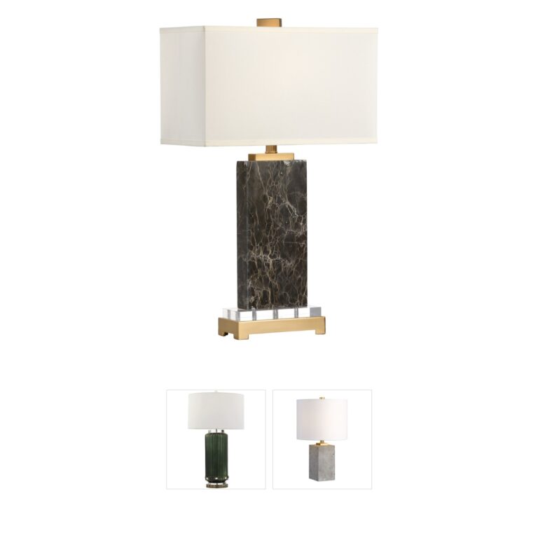 Wildwood Wildwood Natural Brown Marble Modern Table Lamp