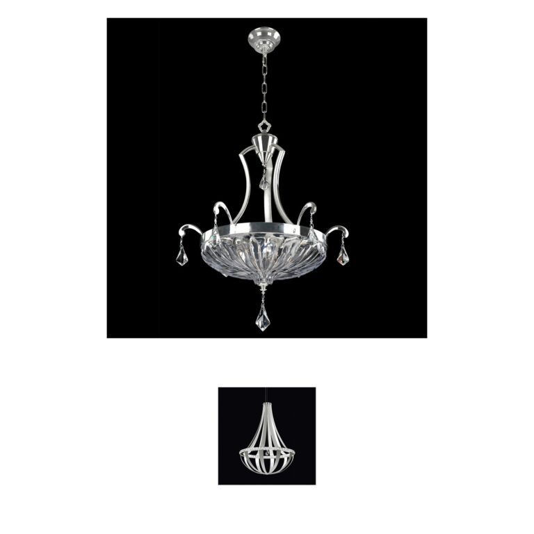 Allegri Orecchini 22" Two Tone Silver Pendant with Firenze Crystals