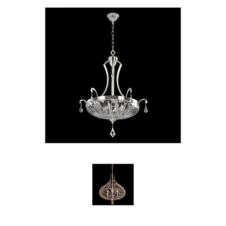 Allegri Orecchini Collection Two-Tone Silver Crystal Pendant