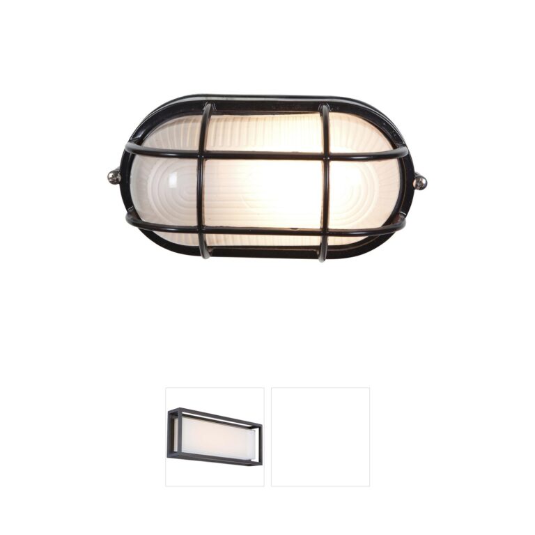 Access Nauticus Black Aluminum Outdoor Bulkhead Wall Sconce