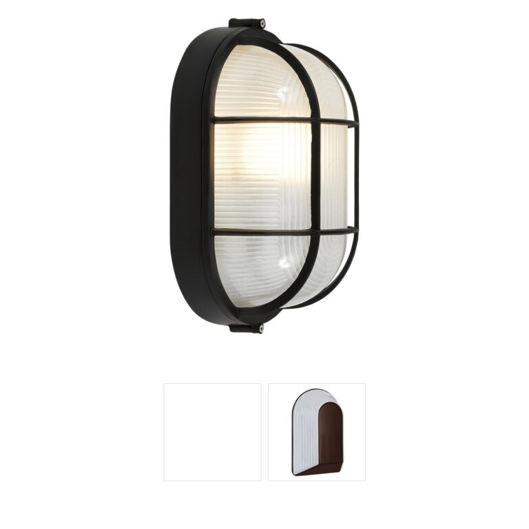 Access Lighting Nauticus Black Aluminum Frosted Glass Outdoor Wall Sconce