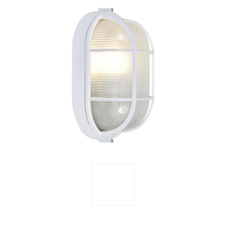 Access Lighting Nauticus White Frosted Glass Outdoor Wall Sconce
