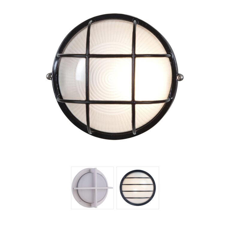 Access Lighting Nauticus Black Caged Outdoor Wall Sconce