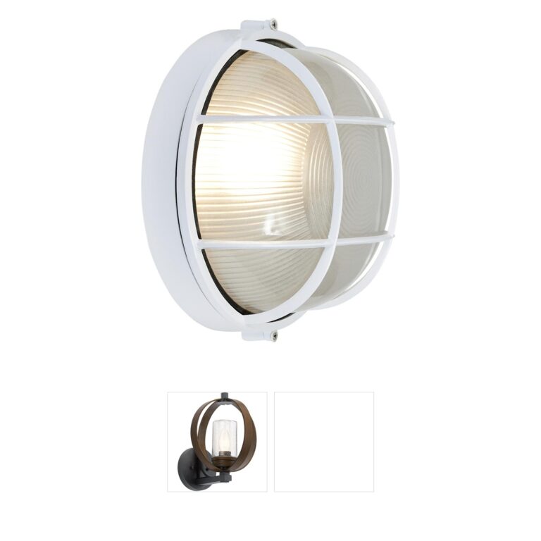 Access Lighting Nauticus White Aluminum Bulkhead Outdoor Wall Light