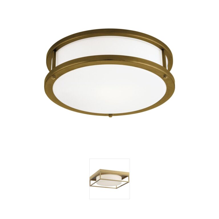 Access Lighting Conga 19-Inch Bronze and Opal Glass Drum Flush Mount