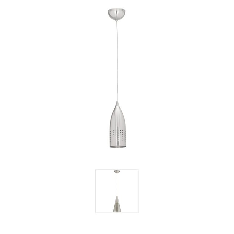 Access Lighting Tomahawk Brushed Steel Pendant