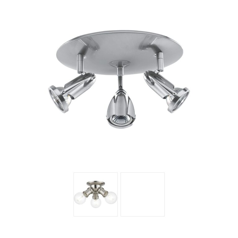 Access Lighting Cobra Brushed Steel Flush Mount