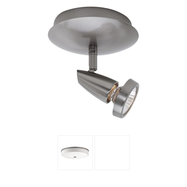 Access Lighting Mirage Brushed Steel 1-Light Spotlight Flush Mount