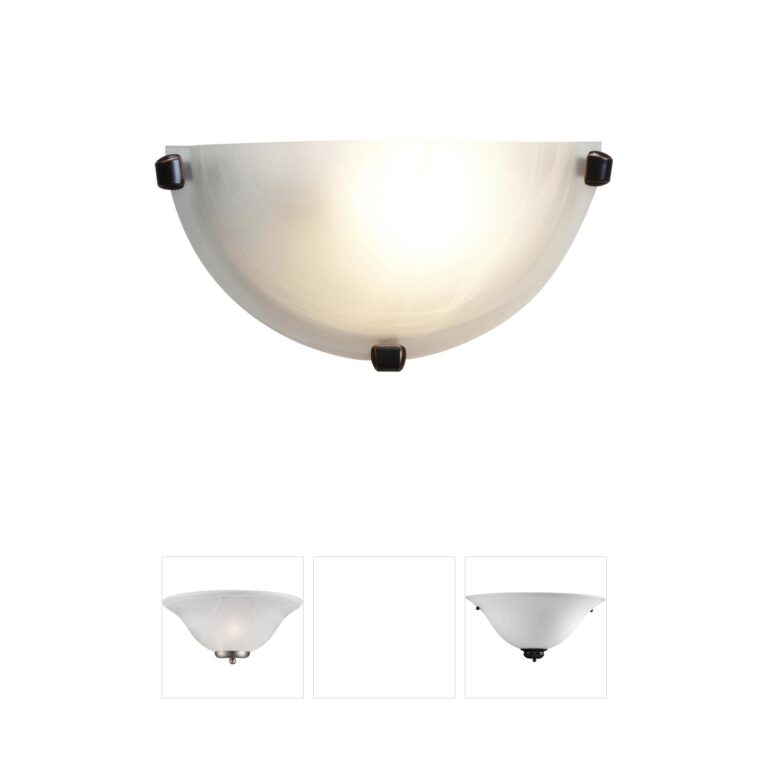 Access Lighting Mona Oil Rubbed Bronze Wall Sconce with Alabaster Glass
