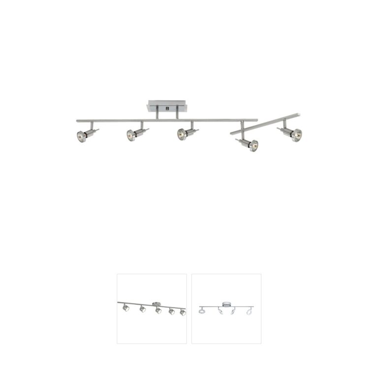 Access Lighting Viper 5-Light Adjustable Track Light in Brushed Steel