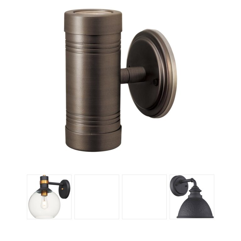 Access Lighting Myra 2-Light Bronze Steel Outdoor Wall Sconce