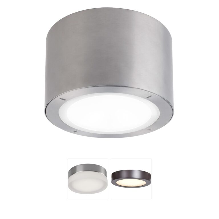 Modern Forms Vessel Brushed Aluminum LED Flush Mount