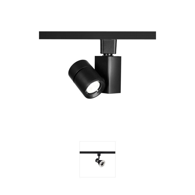 WAC Lighting Exterminator II Black Aluminum LED J-Track Head
