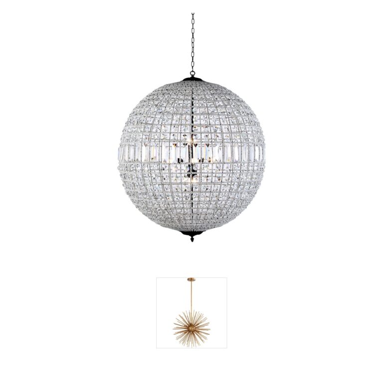 Elegant Lighting Olivia Collection 8-Light Crystal Pendant