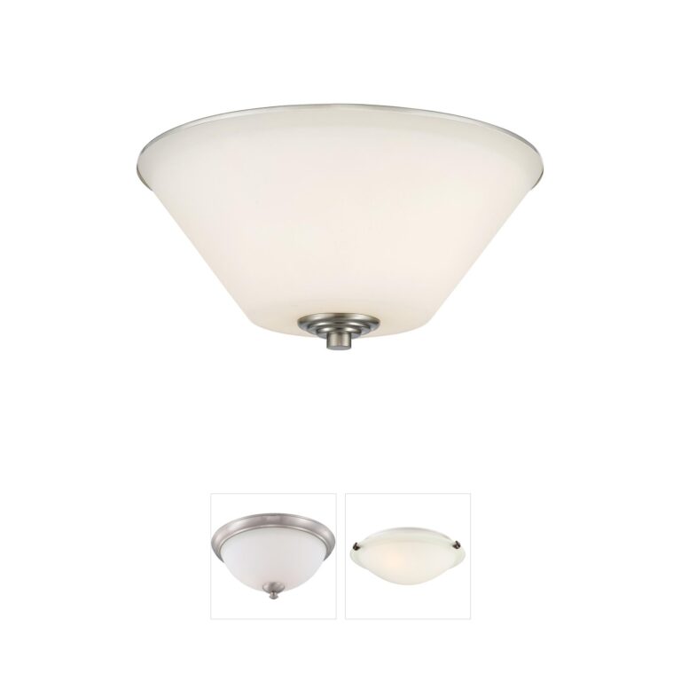 Z-Lite Jarra 2-Light Brushed Nickel Flush Mount