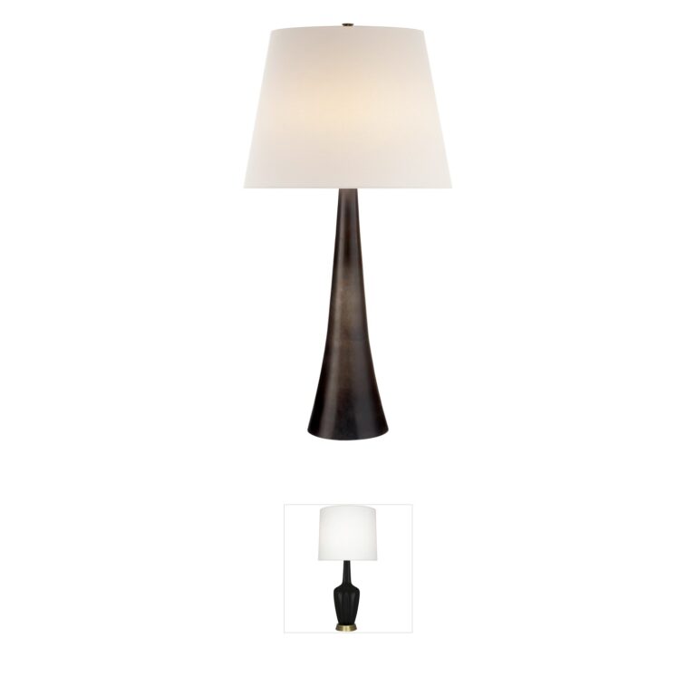 Visual Comfort Signature Collection AERIN Dover Aged Iron Table Lamp