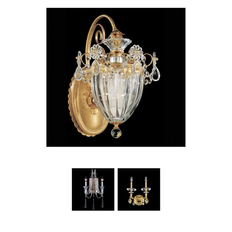 Schonbek Bagatelle Heirloom Gold Crystal Wall Sconce