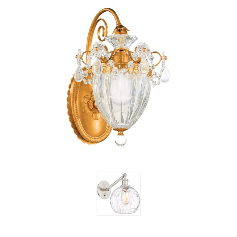 Schonbek Bagatelle 1-Light Etruscan Gold Wall Sconce with Heritage Crystal