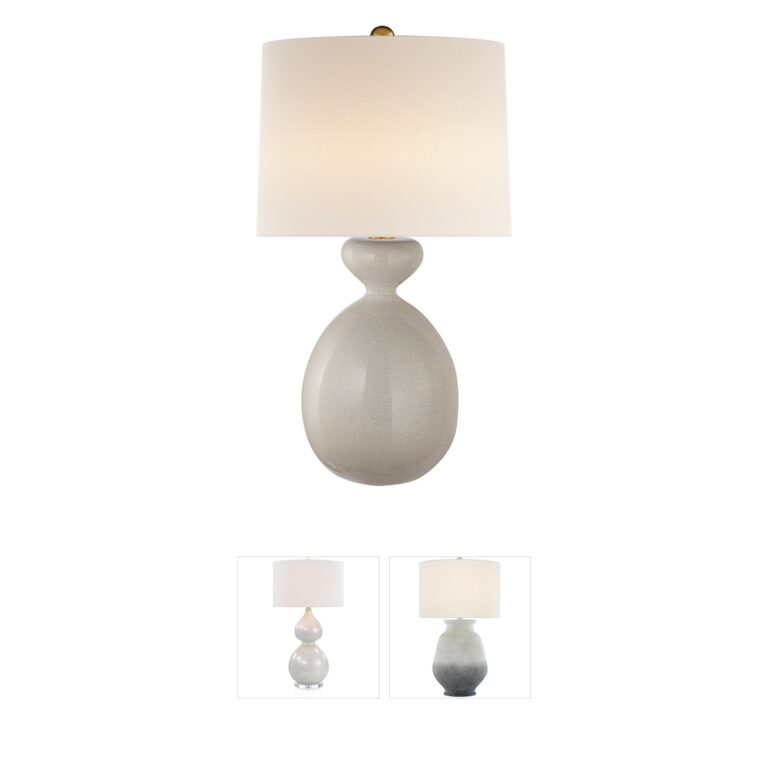 Visual Comfort AERIN Gannet Bone Craquelure Table Lamp