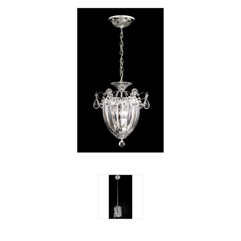 Schonbek Bagatelle 3-Light Mini Pendant in Etruscan Gold with Heritage Crystal