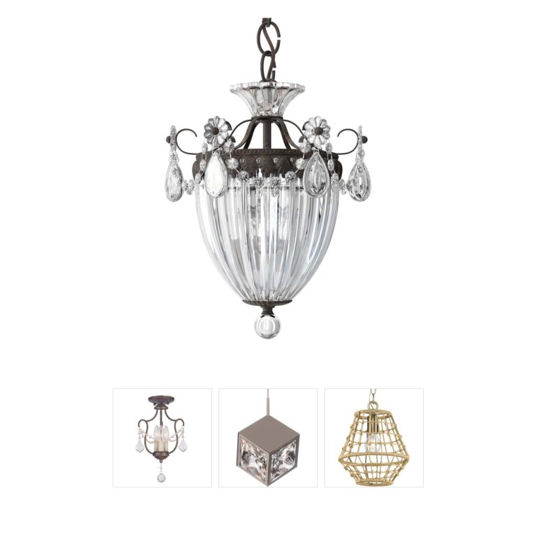 Schonbek Bagatelle Heirloom Bronze and Heritage Handcut Crystal Mini Pendant