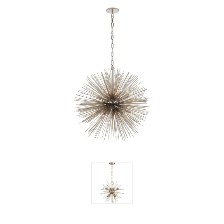 Visual Comfort Signature Collection Kelly Wearstler Strada Polished Nickel Chandelier