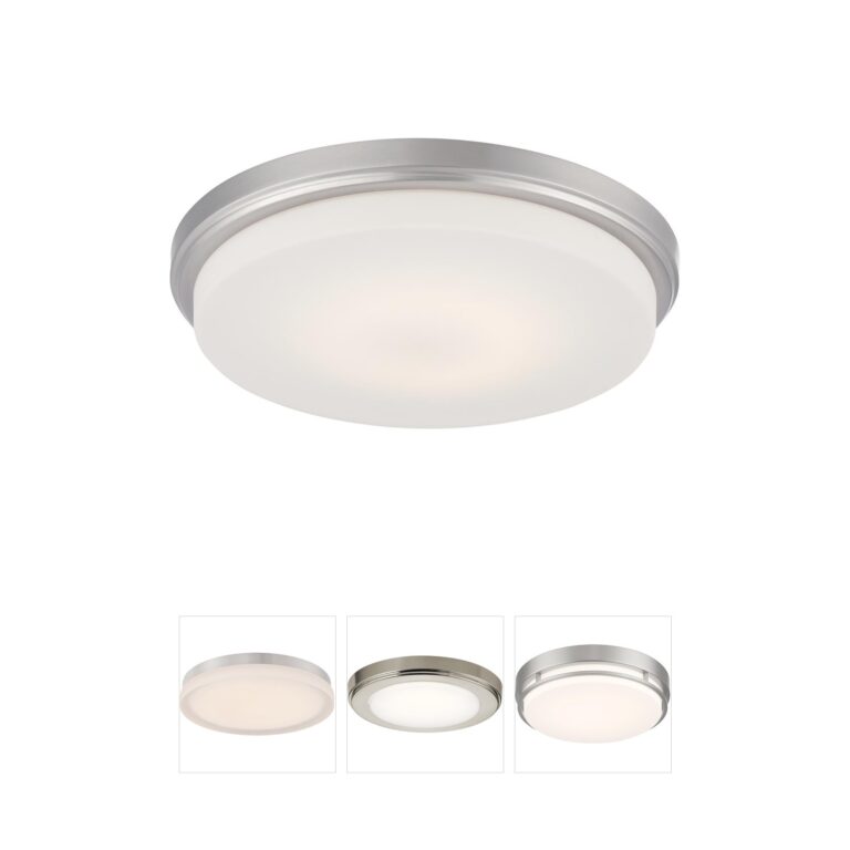 Nuvo Dale Collection Brushed Nickel LED Flush Mount