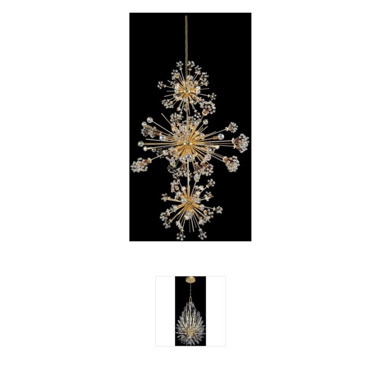 Allegri Constellation 18K Gold 3-Tier Crystal Pendant