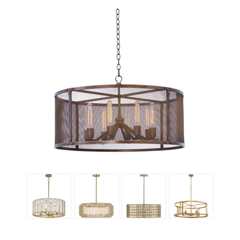 Kalco Chelsea 32-Inch Copper Patina Pendant