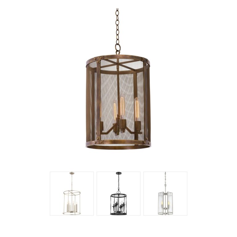 Kalco Chelsea 16" Hand-Forged Iron Foyer Pendant