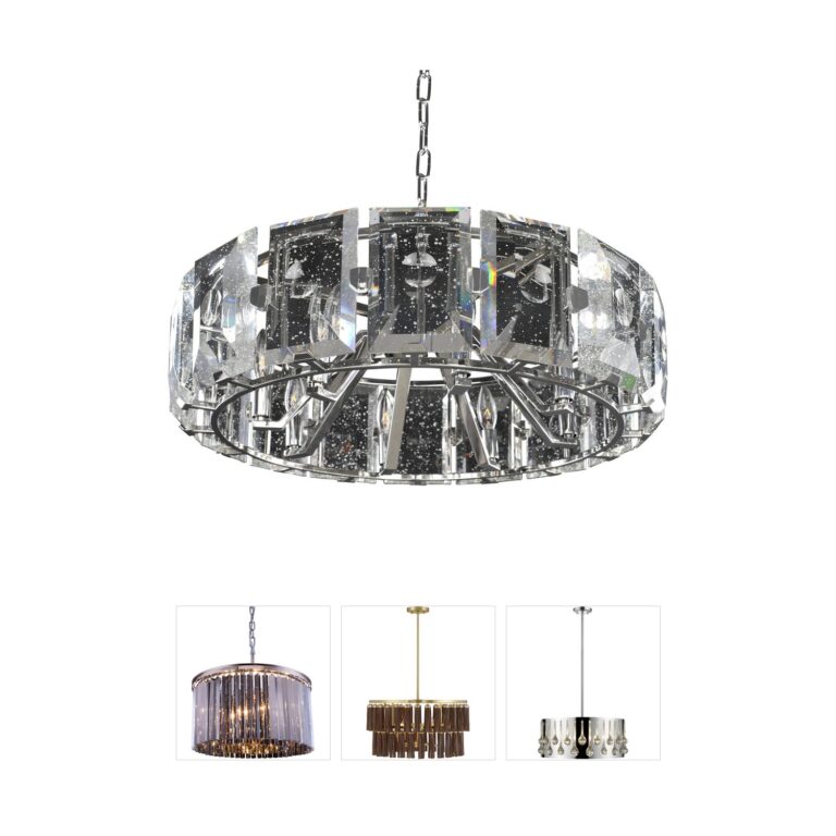 Kalco Giada Stainless Steel & Crystal 8-Light Pendant